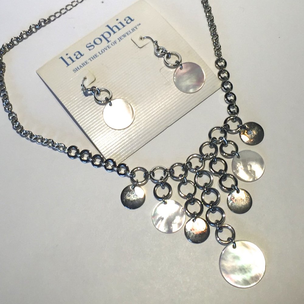 Lia Sophia Necklace & Earrings Set